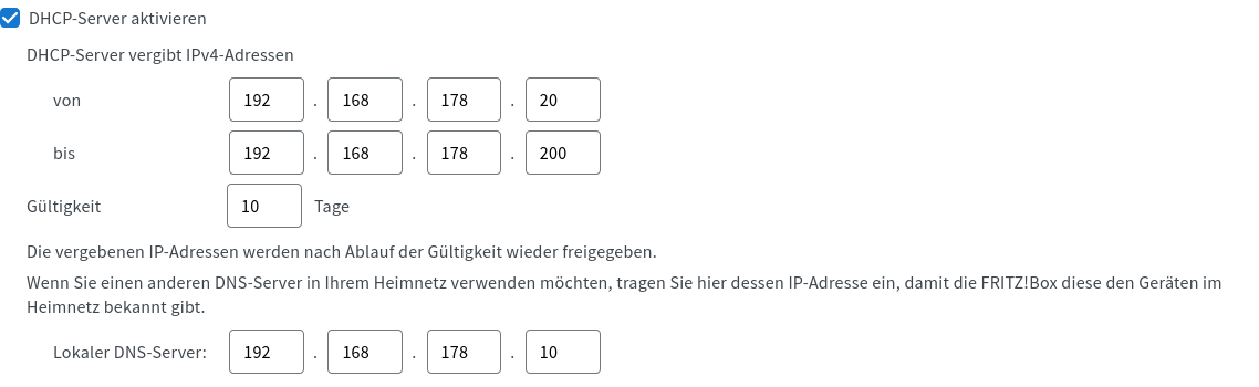Screenshot of IPv4 DNS settings